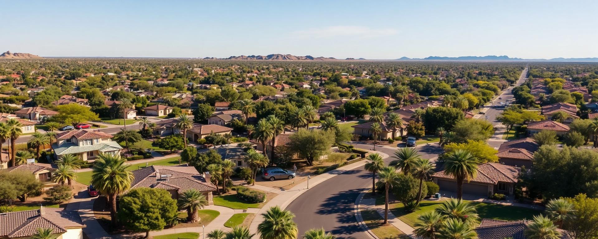 Pest control services in Litchfield Park AZ tree-lined community