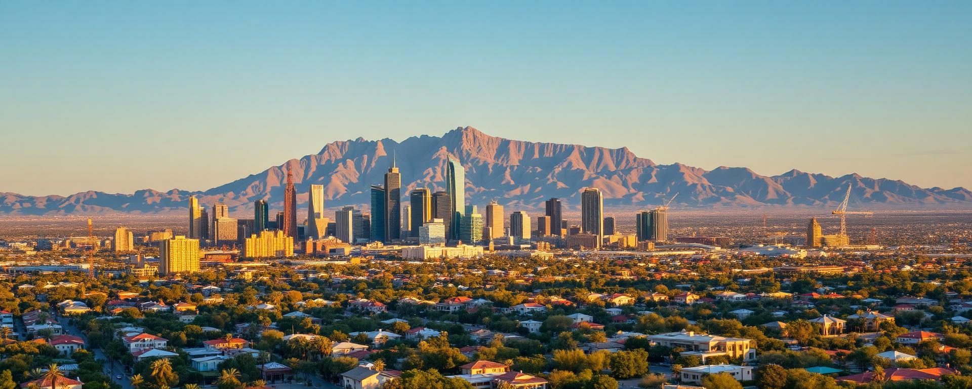 Pest control services across Phoenix AZ neighborhoods and skyline